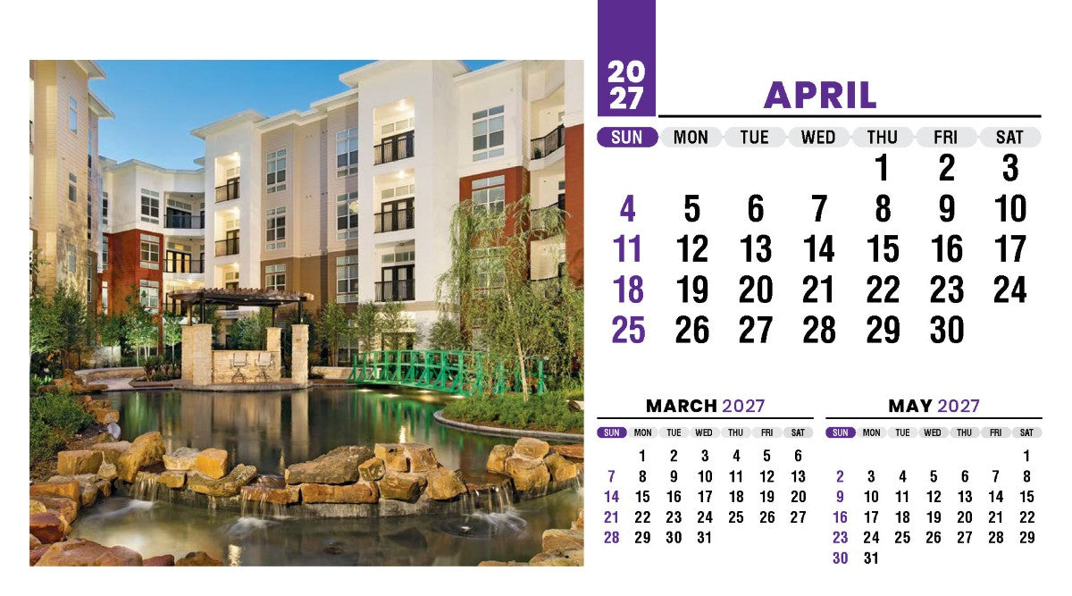 Homes 2027 Promotional Desk Calendar