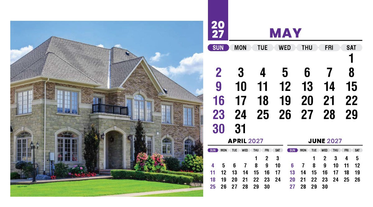 Homes 2027 Promotional Desk Calendar