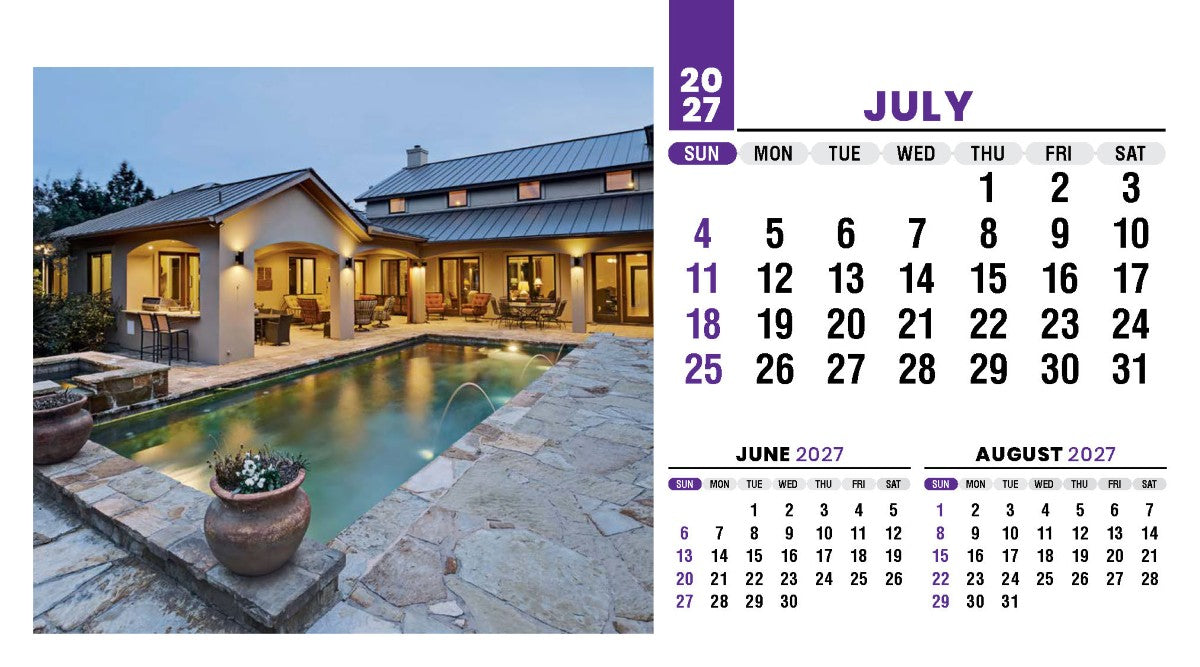 Homes 2027 Promotional Desk Calendar