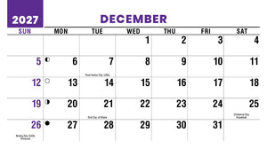 Homes 2027 Promotional Desk Calendar