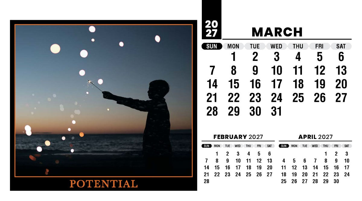 Motivation 2027 Promotional Desk Calendar