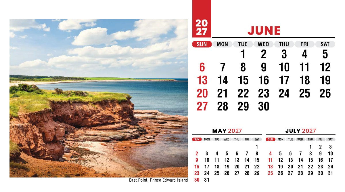 Scenes of Canada 2027 Promotional Desk Calendar