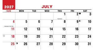 Scenes of Canada 2027 Promotional Desk Calendar