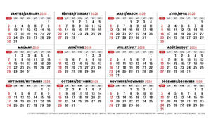 Scenes of Canada French English 2027 Promotional Desk Calendar