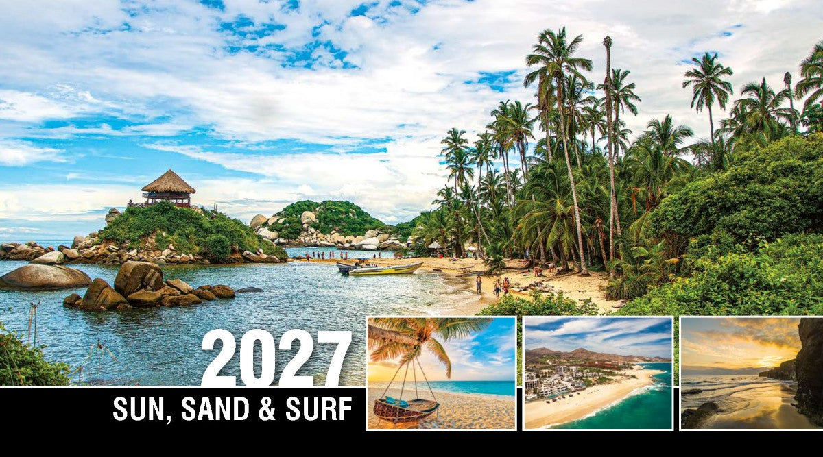 Sun, Sand & Surf 2027 Promotional Desk Calendar