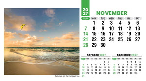 Sun, Sand & Surf 2027 Promotional Desk Calendar