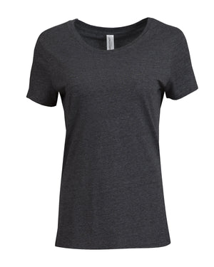 Threadfast Ladies' Triblend Short-Sleeve T-Shirt - Black Triblend
