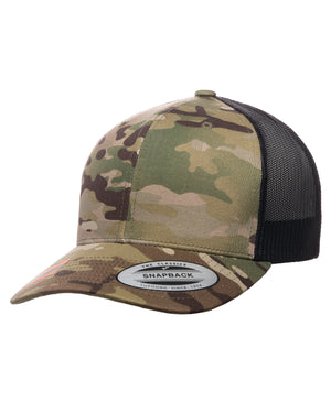 YP Classics® Retro Trucker Multicam® Snapback - Multicam