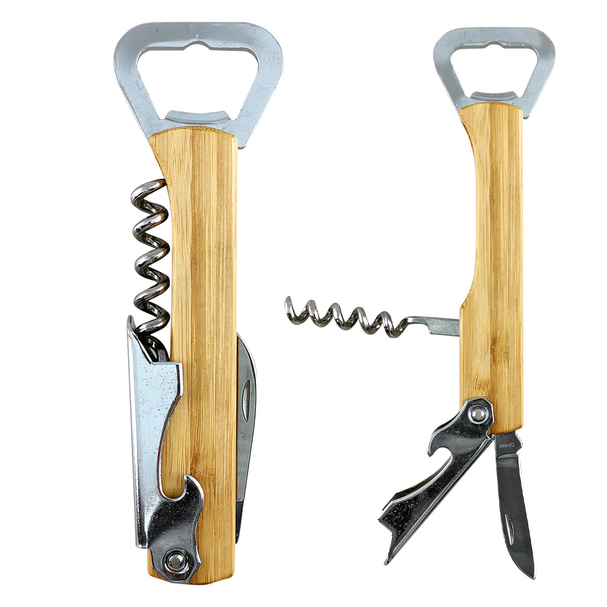 Bamboo 4-In-1 Waiter's Knife - Natural