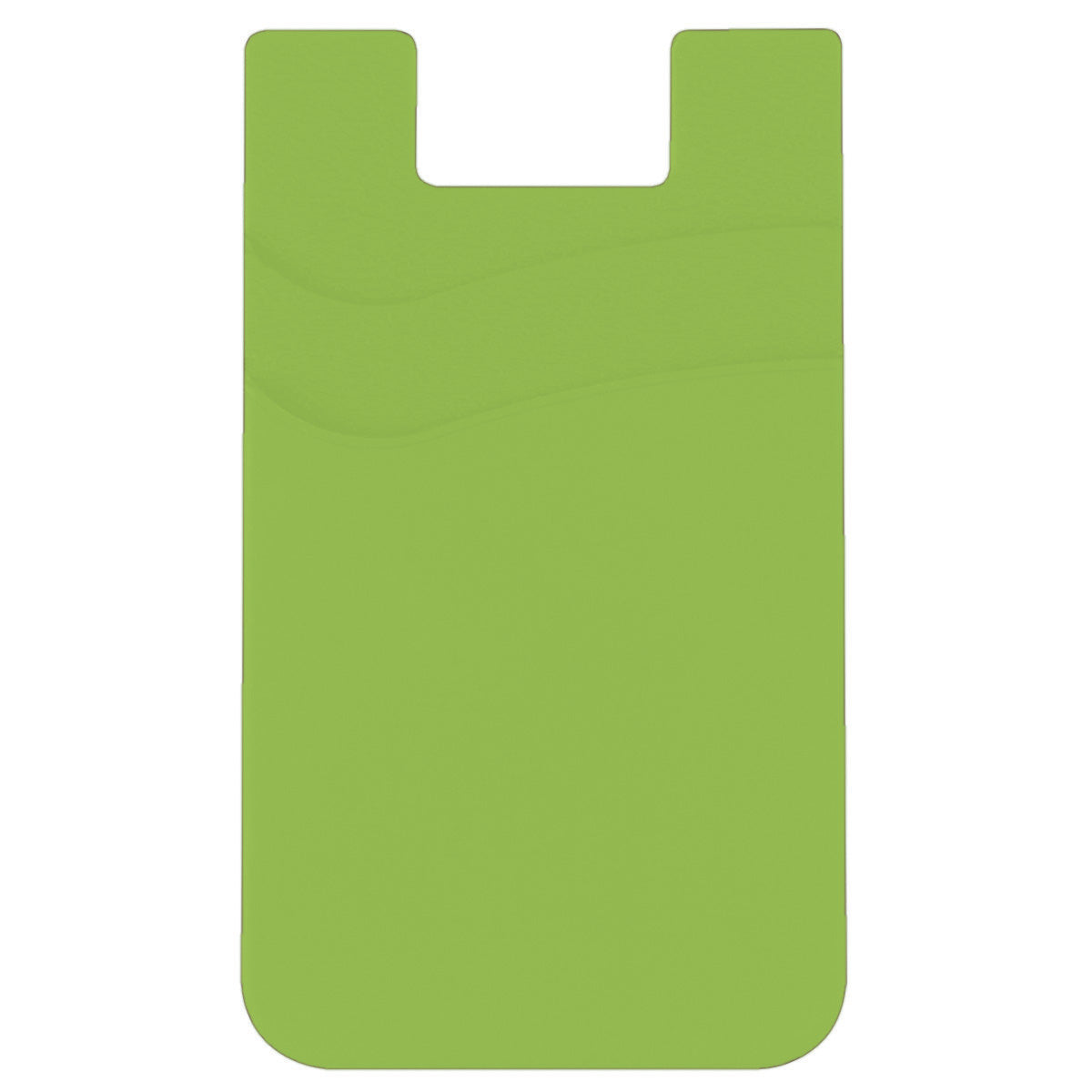 Dual Pocket Silicone Phone Wallet - Lime