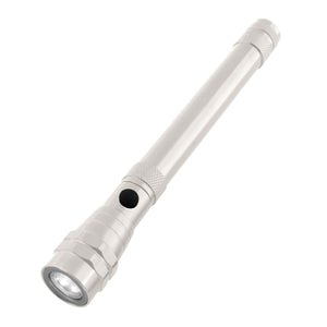 Telescopic Rechargeable Recycled Aluminum Flashlight With Magnet 2.0 - Silver