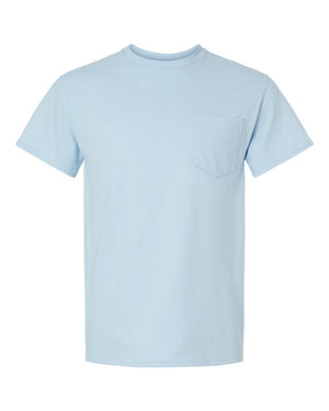 Gildan Adult Ultra Cotton® Pocket T-Shirt - Light Blue