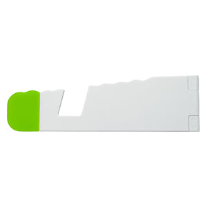 V-Fold Tablet And Phone Stand - White With Lime