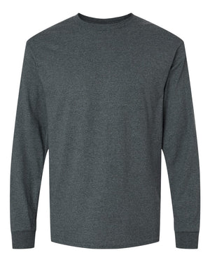 Gildan Adult Ultra Cotton® Long-Sleeve T-Shirt - Dark Heather