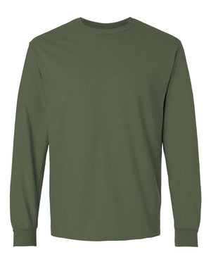 Gildan Adult Ultra Cotton® Long-Sleeve T-Shirt - Military Green