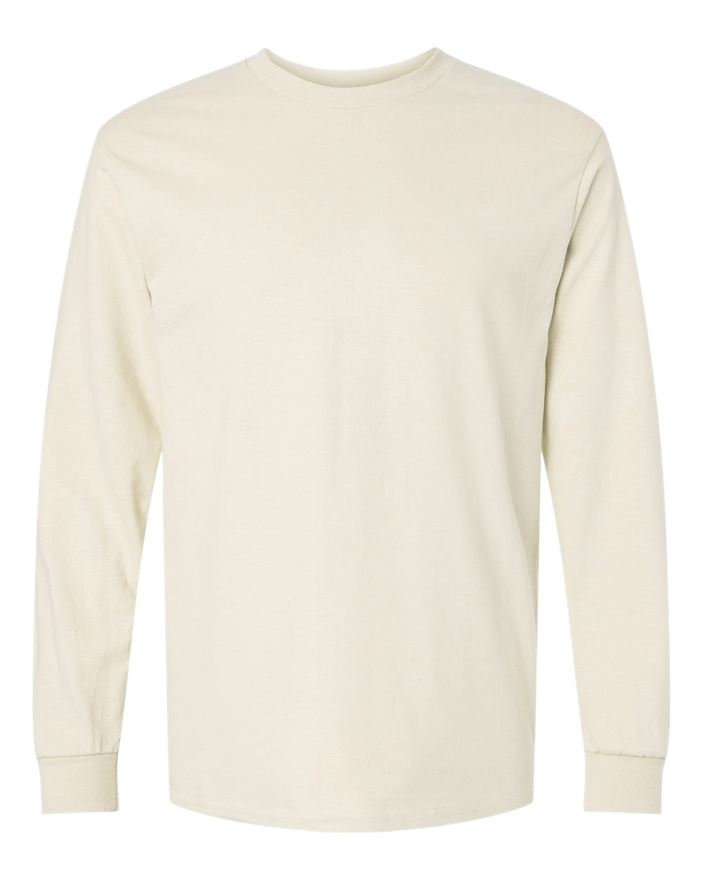 Gildan Adult Ultra Cotton® Long-Sleeve T-Shirt - Natural