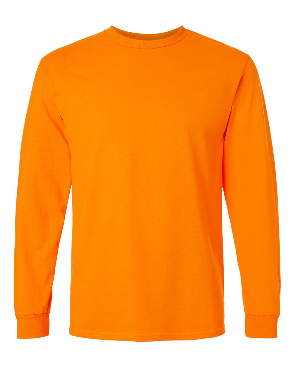Gildan Adult Ultra Cotton® Long-Sleeve T-Shirt - Safety Orange