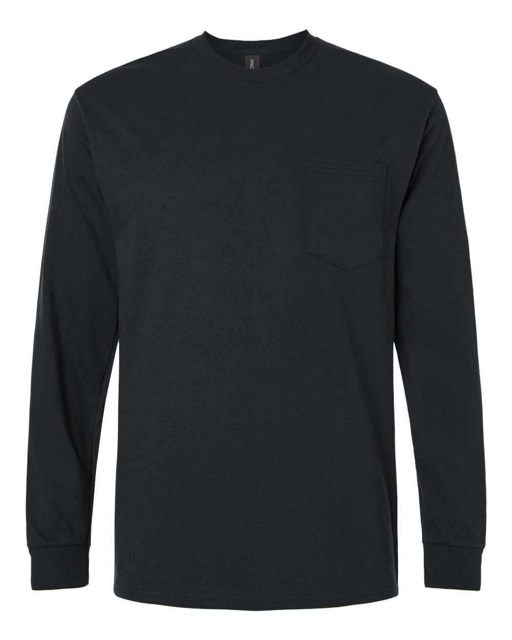 Gildan Adult Ultra Cotton® Long-Sleeve Pocket T-Shirt - Black
