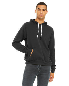 Unisex Sponge Fleece Pullover Hoodie - Dark Grey