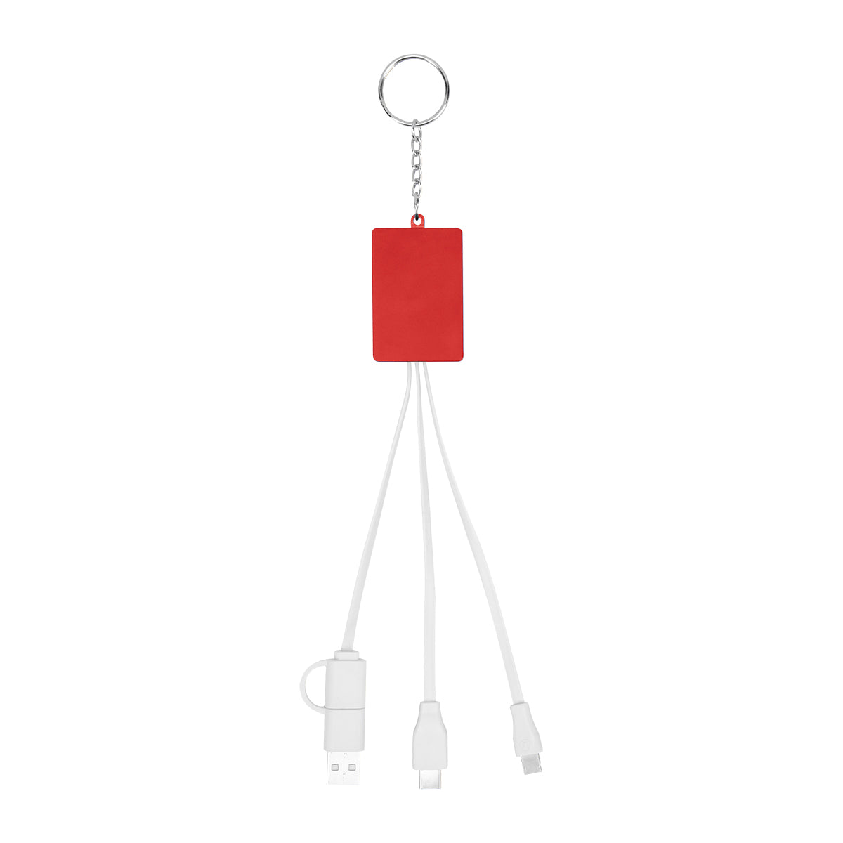 Multi-Charging Cable USB Hub Keyring
