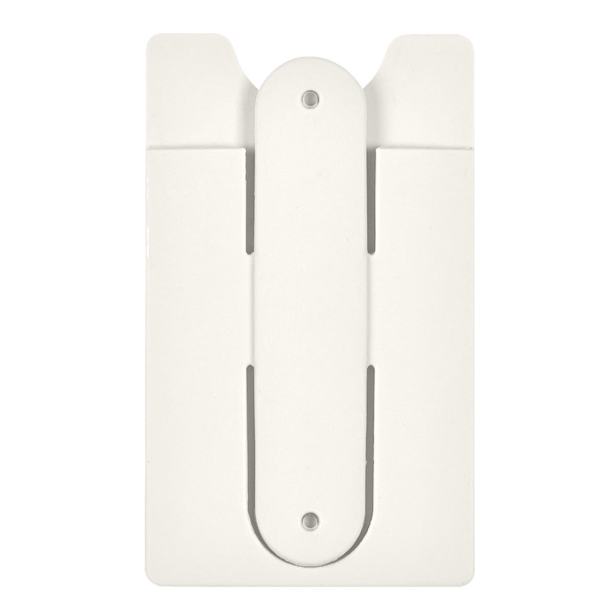 Silicone Phone Wallet With Stand - White