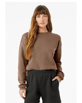 Unisex Drop Shoulder Fleece - Vintage Brown