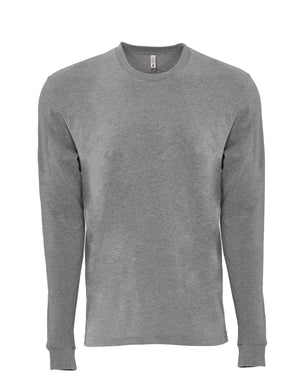 Unisex Sueded Long-Sleeve Crew - Dark Hthr Gray