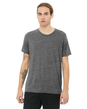 Unisex Poly-Cotton Short-Sleeve T-Shirt - Asphalt Slub