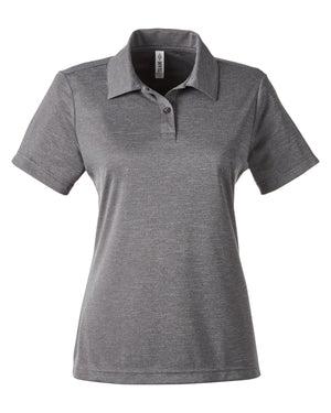 Ladies' Zone Sonic Heather Performance Polo - Dark Grey Heathr