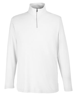 Men's Fusion ChromaSoft™ Pique Quarter-Zip - White
