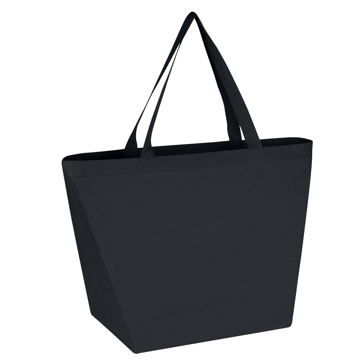 Non-Woven Budget Tote Bag With 100% RPET Material - Black