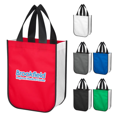 Non-Woven Shopper Tote Bag With 100% RPET Material