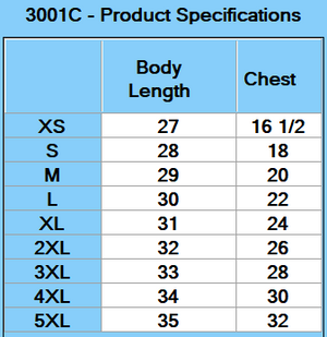BELLA + CANVAS Jersey Tee - Specs