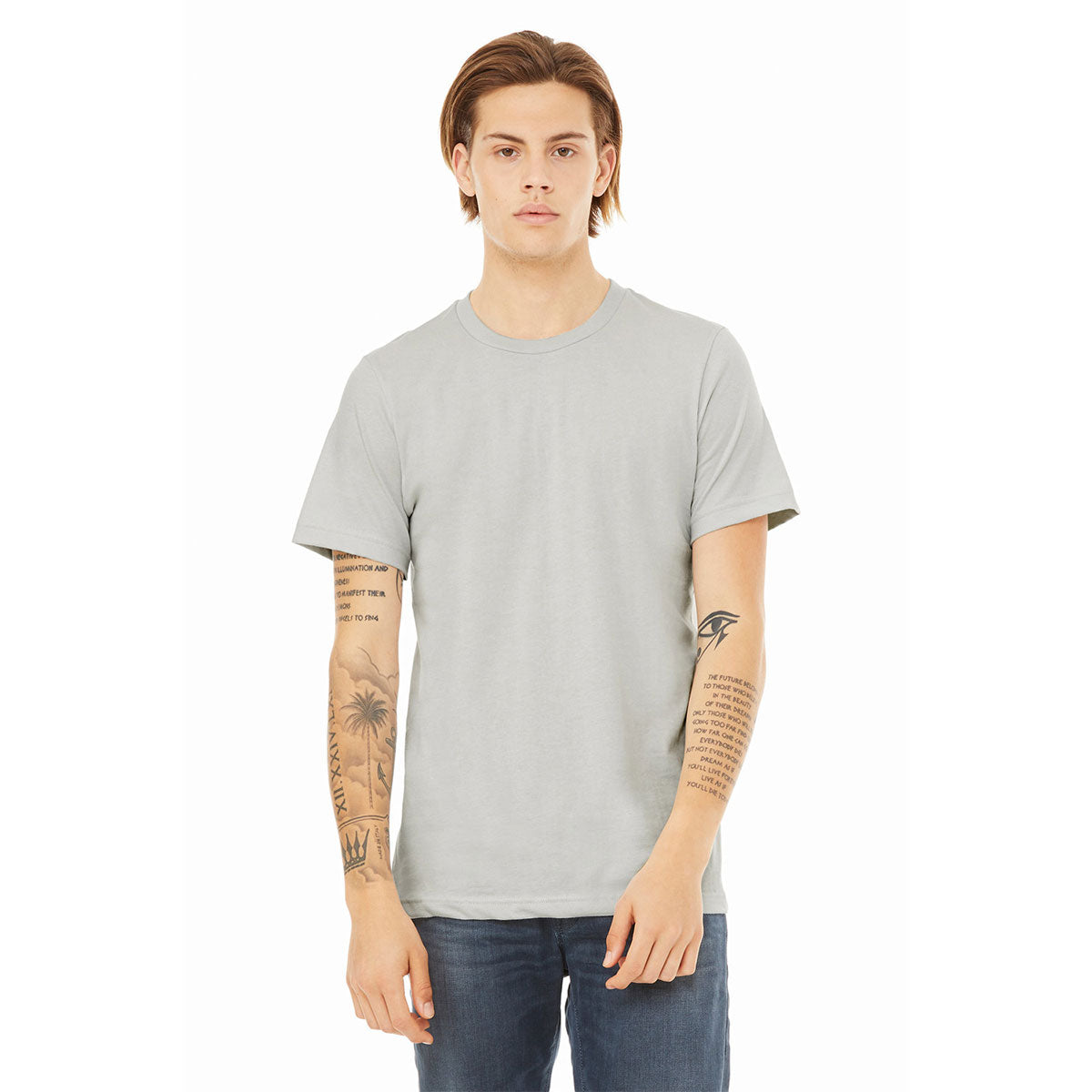 BELLA + CANVAS Unisex Jersey T-Shirt - Silver