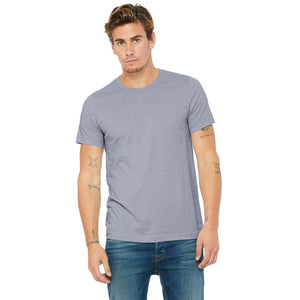 BELLA + CANVAS CVC Jersey Tee - Heather Blue