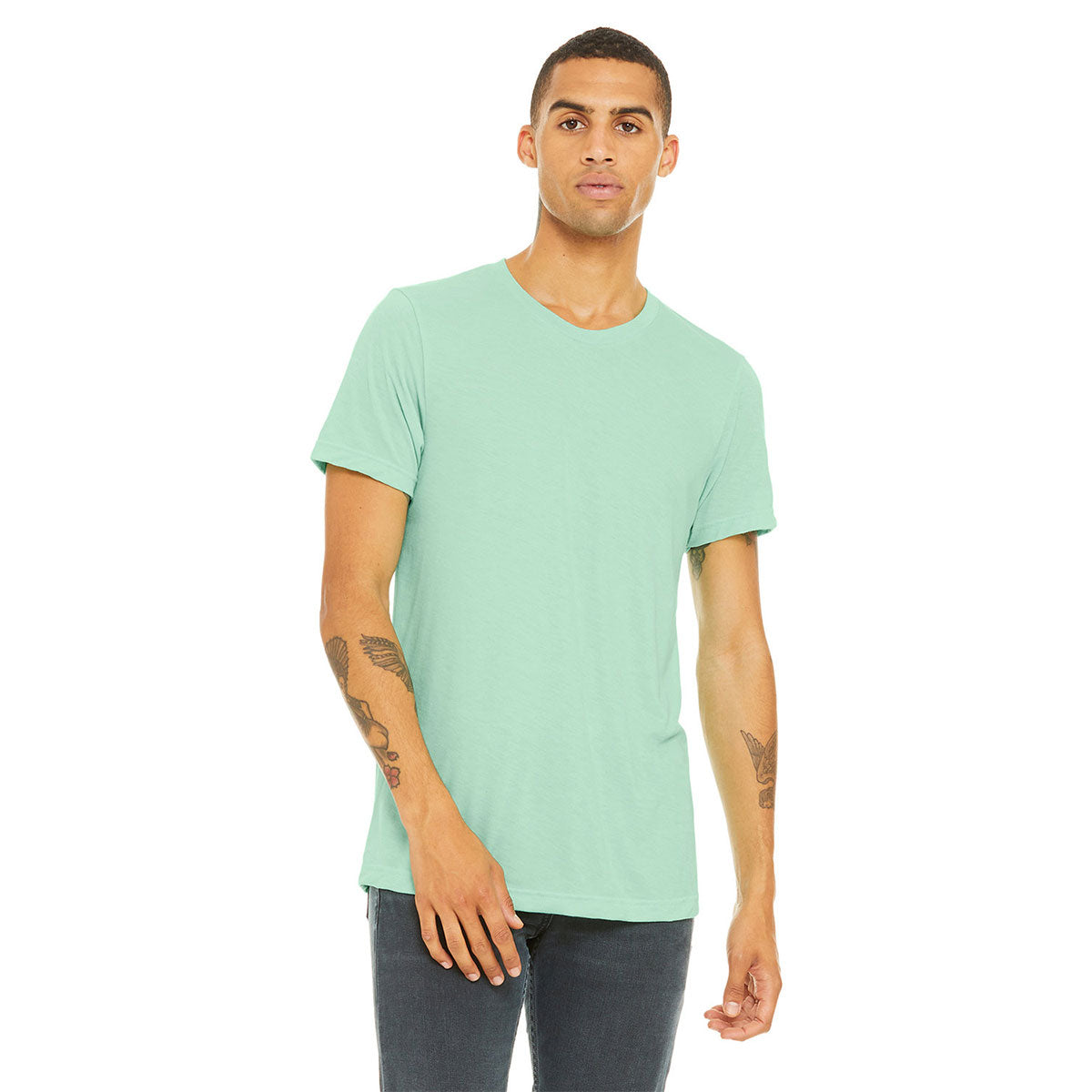 BELLA + CANVAS CVC Jersey Tee - Heather Mint