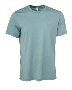 BELLA + CANVAS CVC Jersey Tee - Heather Blue Lagoon