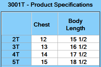 BELLA + CANVAS Toddler Jersey Short-Sleeve T-Shirt - Specs