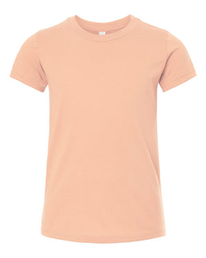 BELLA + CANVAS Youth Jersey T-Shirt - Peach
