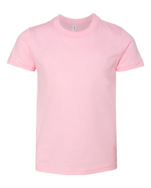 BELLA + CANVAS Youth Jersey T-Shirt - Pink