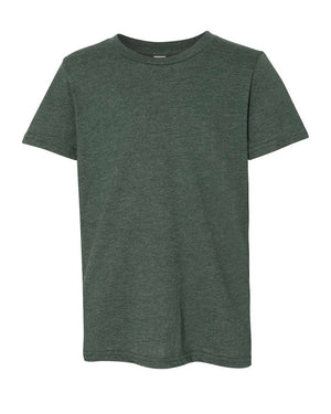 BELLA + CANVAS Youth CVC Jersey T-Shirt - Heather Forest