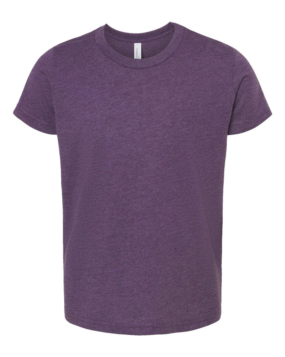 BELLA + CANVAS Youth CVC Jersey T-Shirt - Heather Team Purple