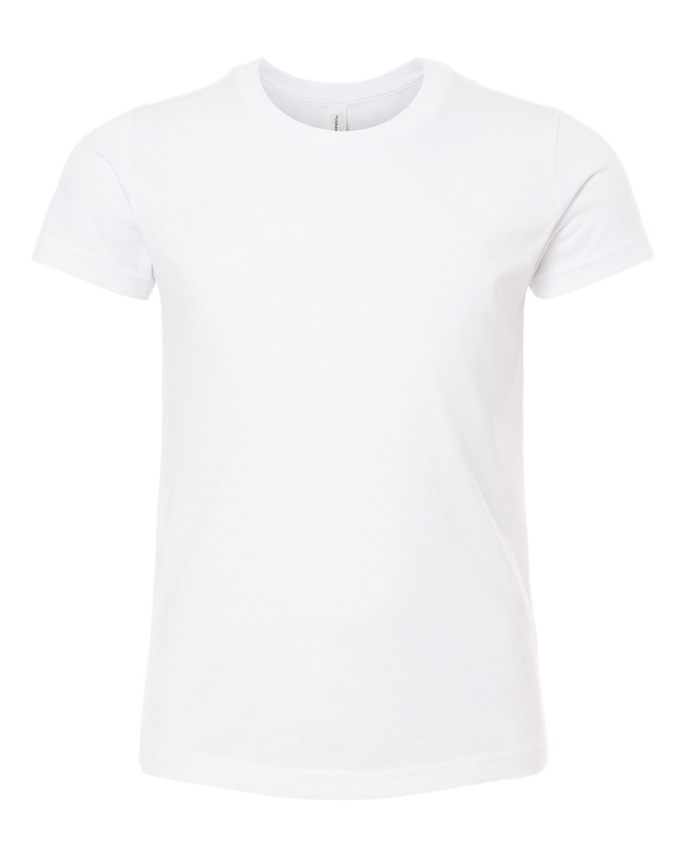 BELLA + CANVAS Youth CVC Jersey T-Shirt - Solid White Blend