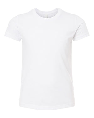 BELLA + CANVAS Youth CVC Jersey T-Shirt - Solid White Blend
