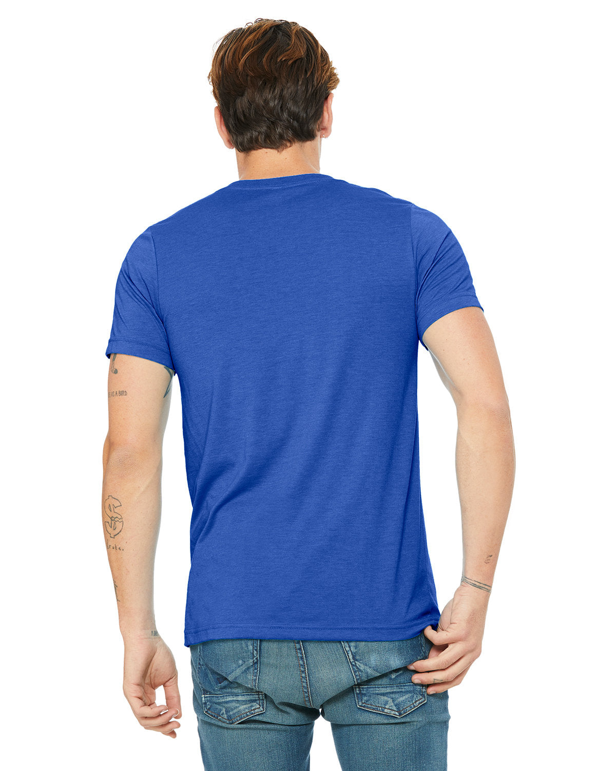 BELLA + CANVAS Unisex Jersey Short-Sleeve V-Neck T-Shirt - Back