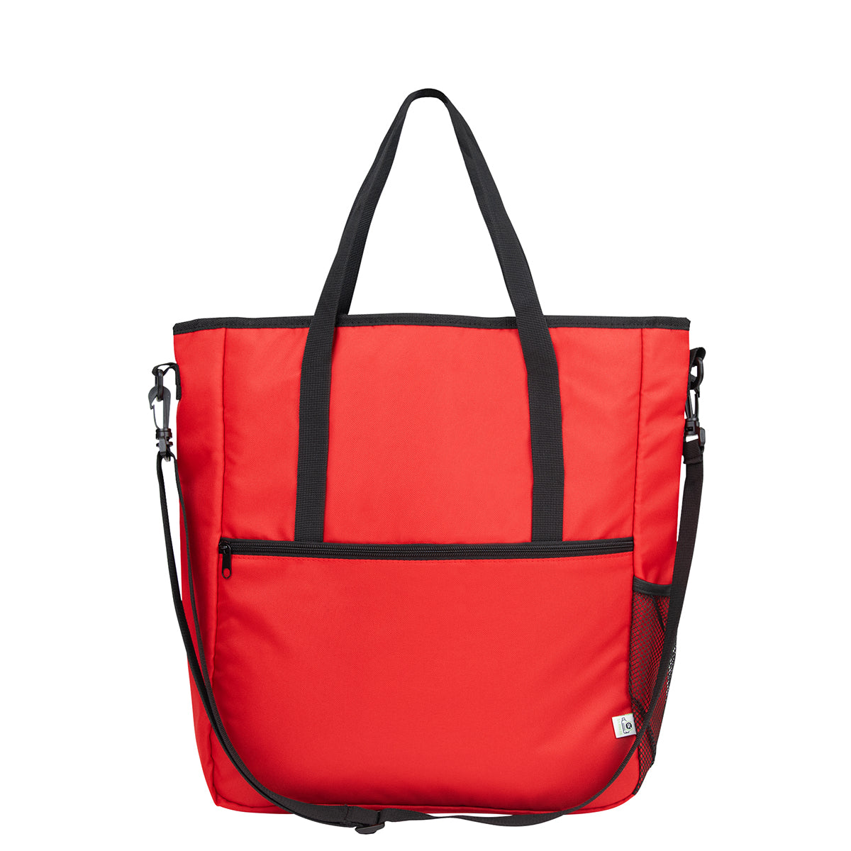 REPREVE RPET TOTE BAG - Black With Red