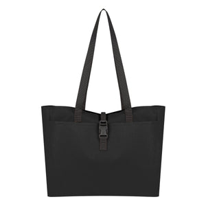 Bianca Buckle Tote Bag - Black