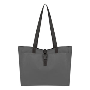 Bianca Buckle Tote Bag - Gray