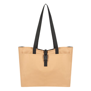 Bianca Buckle Tote Bag - Tan