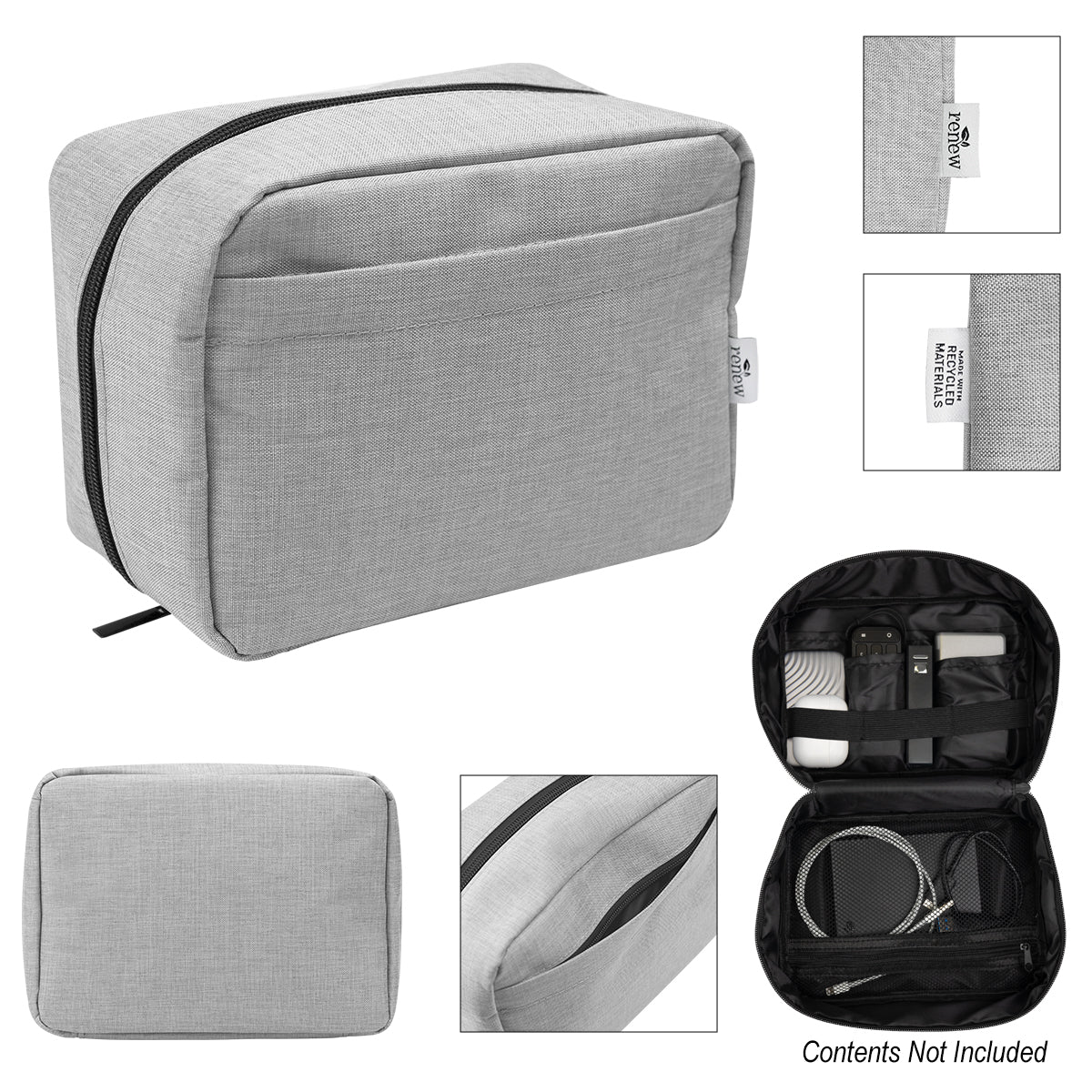 Habitat rPET Heathered Tech Pouch - Gray
